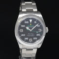 MINT 2020 Rolex 116900 Airking Black Arabic Dial 40mm Steel Green Watch Box