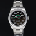 MINT 2017 PAPERS Rolex Air King 116900 Black Arabic Dial 40mm Steel Green Watch Box