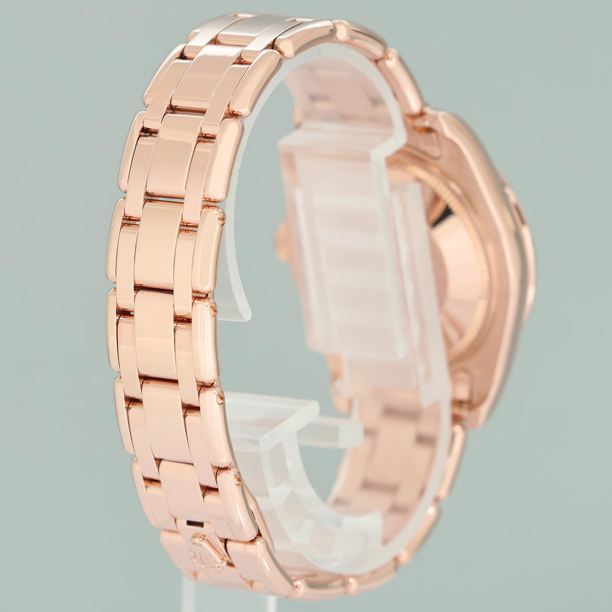 2026 Papers RSC MINT Rolex Pearlmaster MOP Mother of Pearl Roman 80315 Rose Gold Diamond 29mm Watch