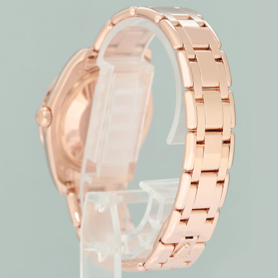 2026 Papers RSC MINT Rolex Pearlmaster MOP Mother of Pearl Roman 80315 Rose Gold Diamond 29mm Watch