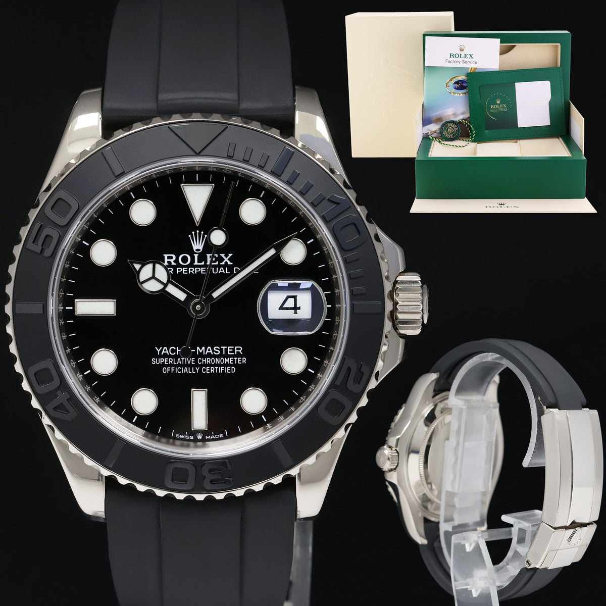RSC 2026 PAPERS Rolex Yacht-Master 226659 White Gold 42mm Oysterflex Watch Box