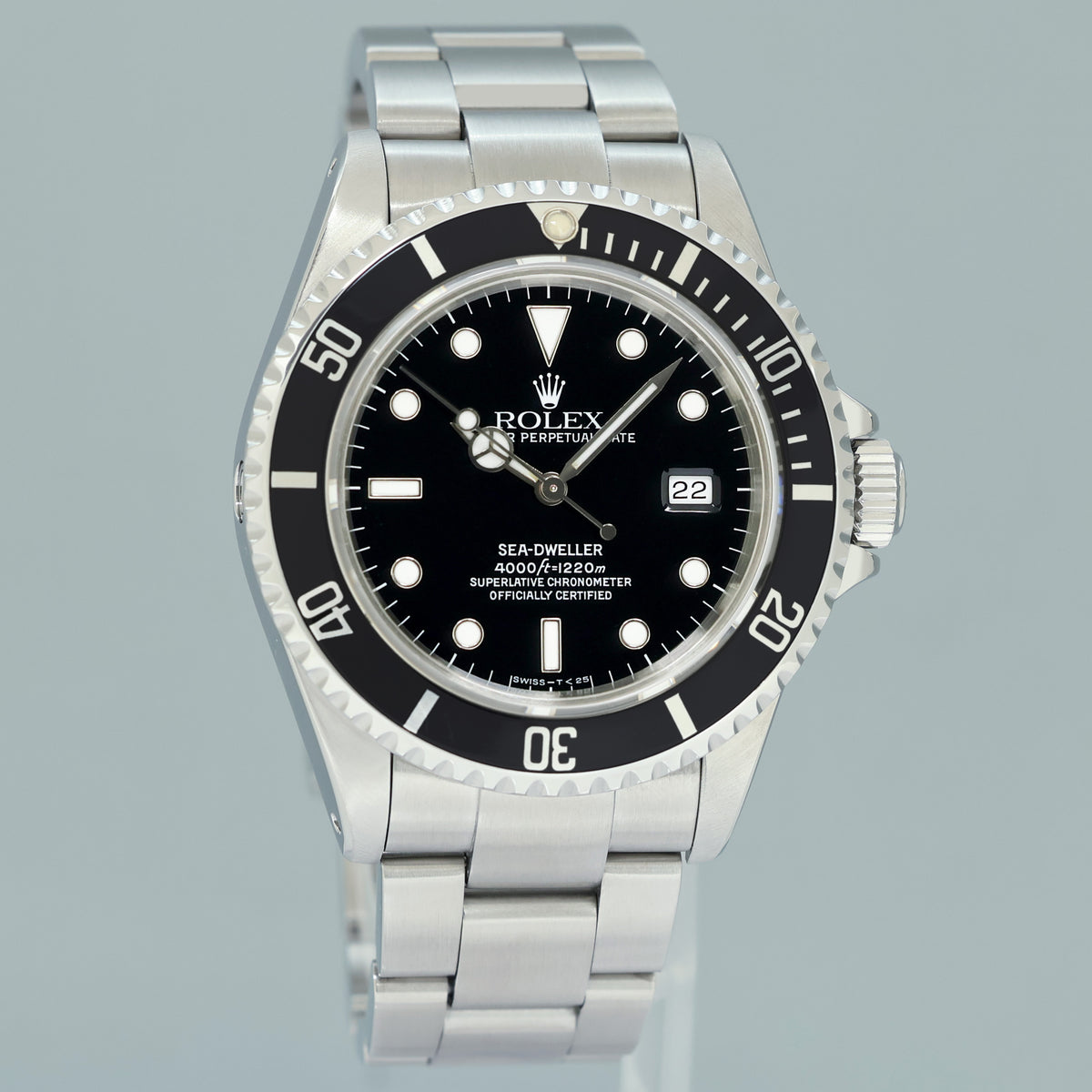 1993 PAPERS PAPERS MINT Rolex Sea-Dweller Steel 16600 Black 40mm Watch Box