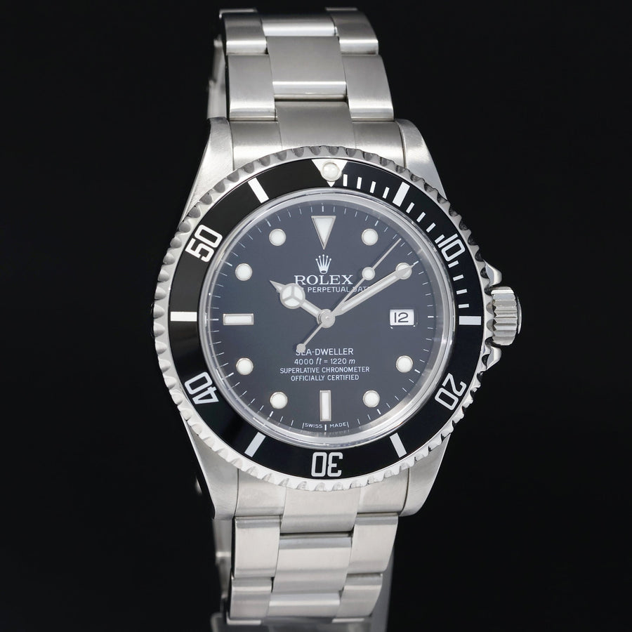 2005 MINT Rolex Sea-Dweller Steel 16600 Black Dial Date 40mm Watch Box