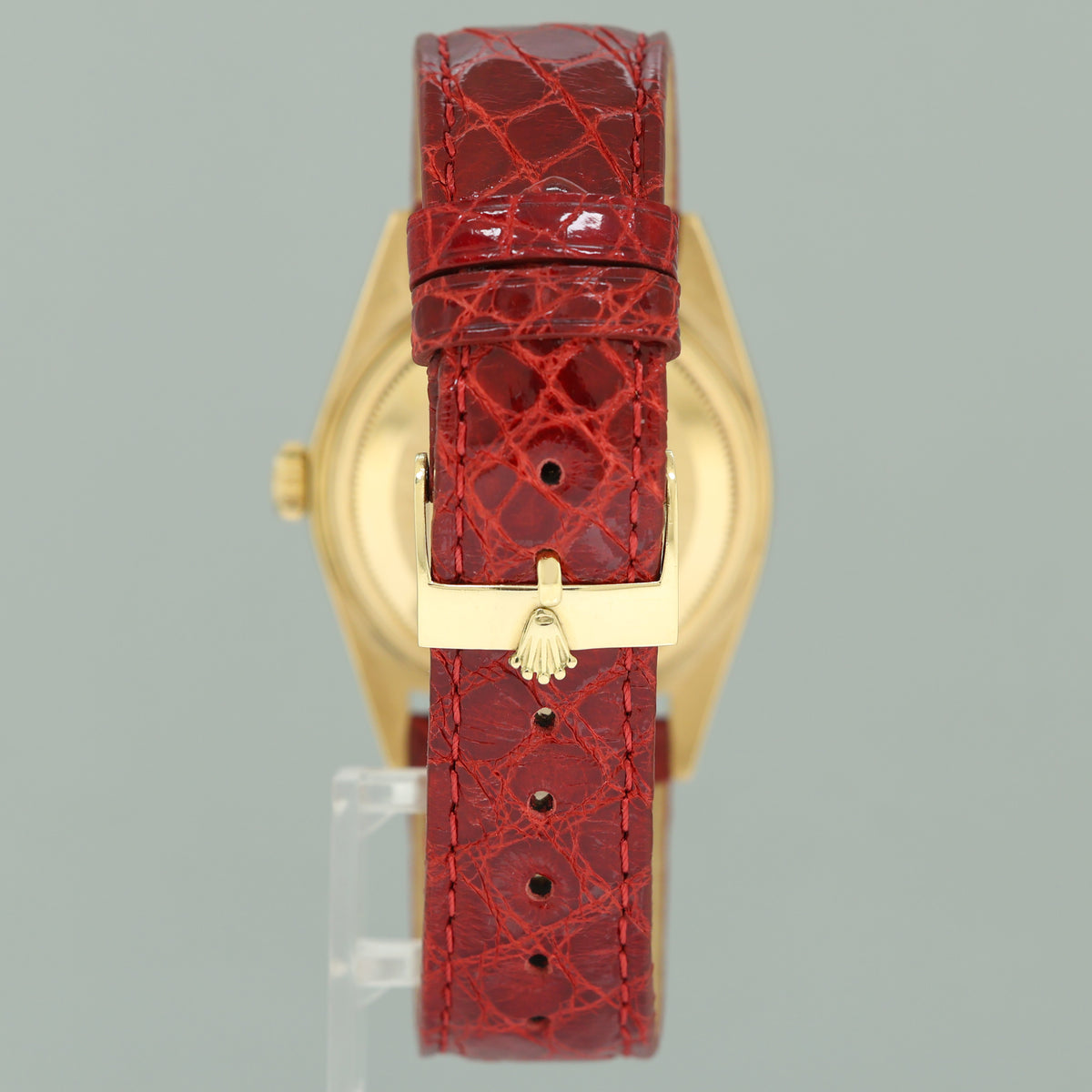 MINT Rolex Day-Date President 1803 Champagne Pie Pan Diamond Yellow Gold 36mm Watch