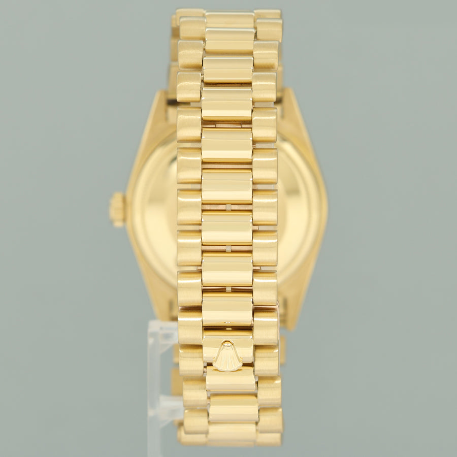 Rolex President Day-Date Blue Stick 18038 Quickset Yellow Gold Watch Box