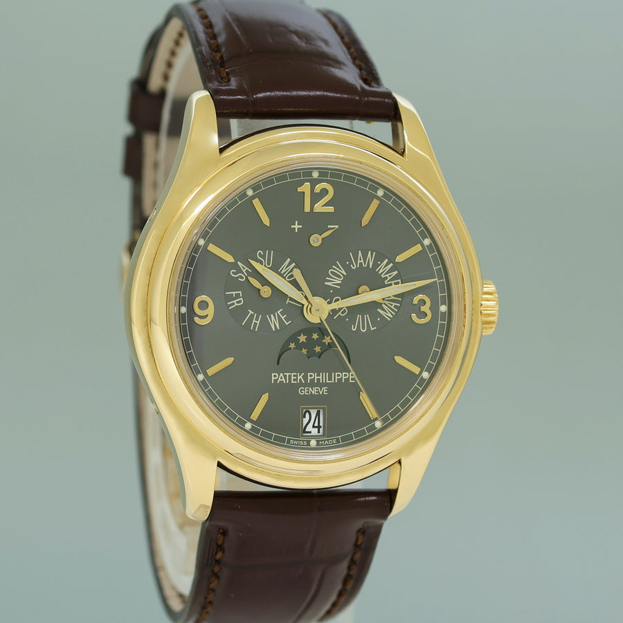 MINT Patek Philippe 5146J Yellow Gold Annual Calendar Slate 39mm Moon Watch Box