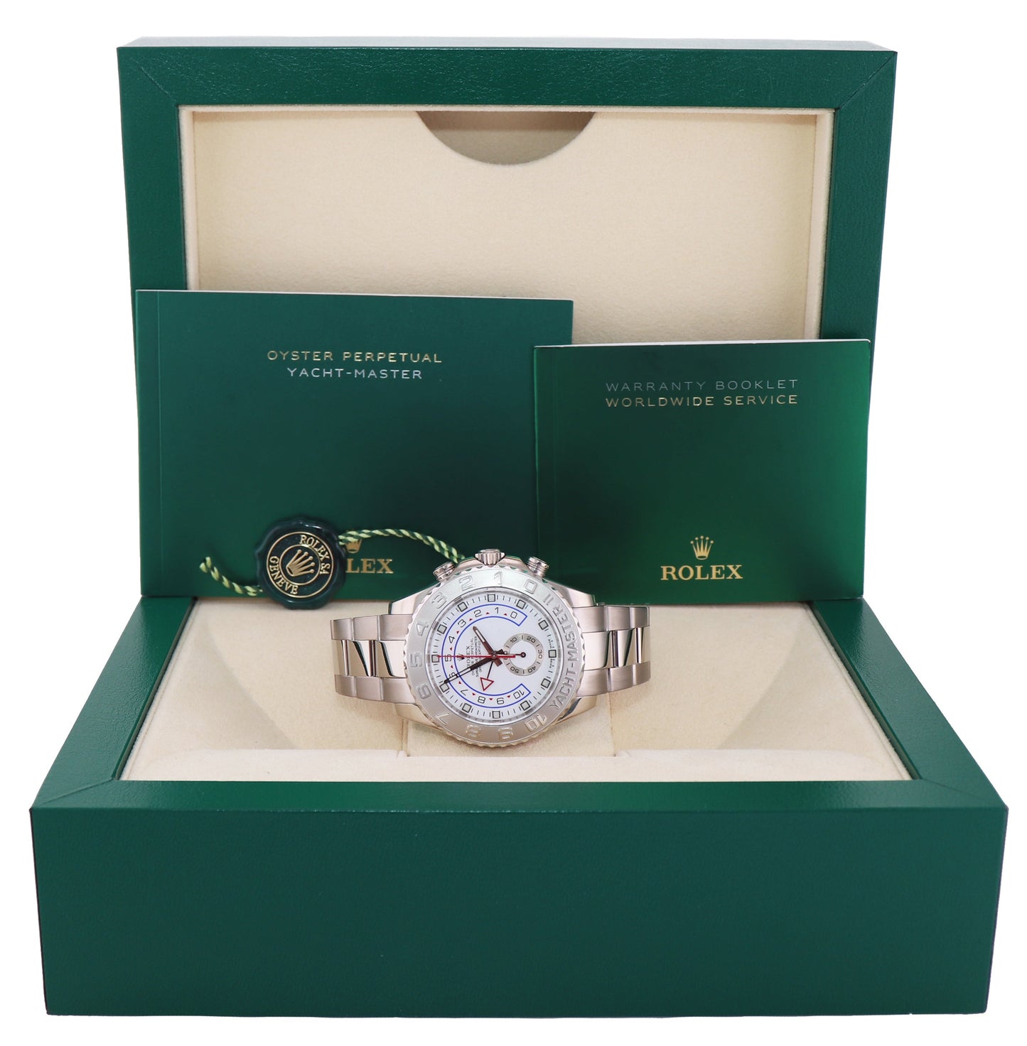 2016 MINT Rolex Yacht-Master II 2 18k White Gold 44mm 116689 Watch Box