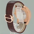 MINT Cartier Calibre de Cartier 42 Silver Dial Rose Gold Diamond Mens Watch WF100005 Box