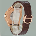 MINT Cartier Calibre de Cartier 42 Silver Dial Rose Gold Diamond Mens Watch WF100005 Box