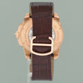 MINT Cartier Calibre de Cartier 42 Silver Dial Rose Gold Diamond Mens Watch WF100005 Box