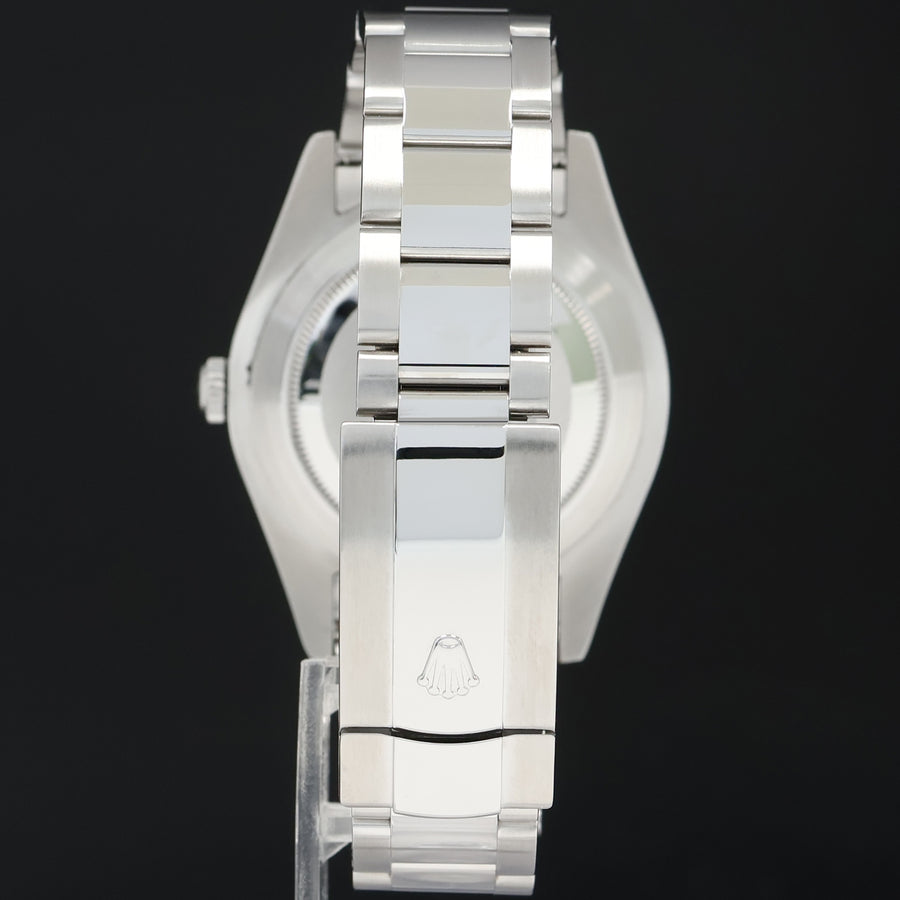 2016 MINT Rolex Datejust 2 41mm Silver Diamond 116334 White Gold Fluted Watch Box