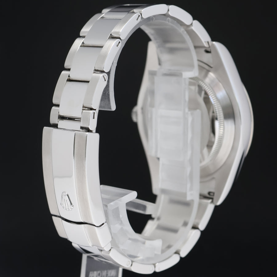 2016 MINT Rolex Datejust 2 41mm Silver Diamond 116334 White Gold Fluted Watch Box