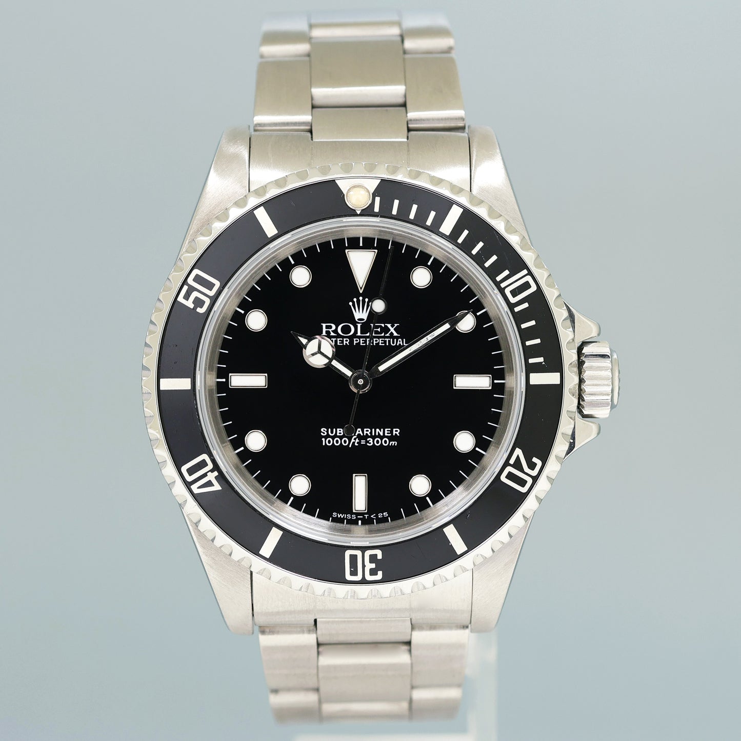 MINT 1997 Rolex Submariner No-Date 2 Line Tritium Dial 14060 Steel Black 40mm Watch Box