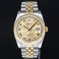 2014 MINT Rolex DateJust Jubilee Two Tone Gold Champagne Roman 36mm 116233 Watch