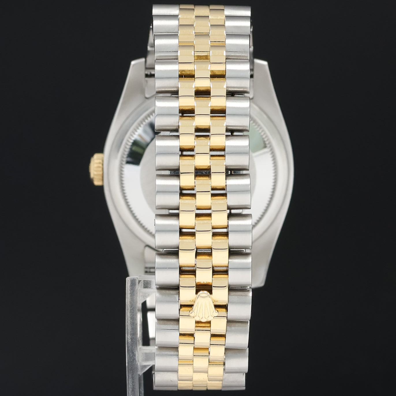 2014 MINT Rolex DateJust Jubilee Two Tone Gold Champagne Roman 36mm 116233 Watch