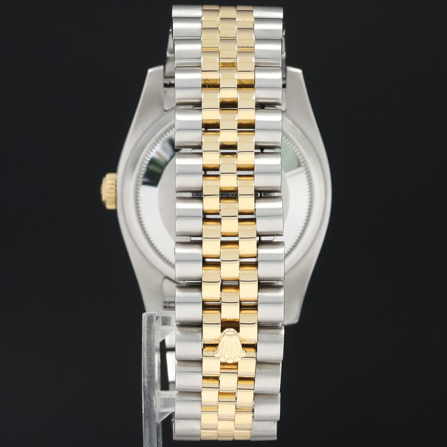 PAPERS 2017 MINT Rolex 116233 DateJust Jubilee Two Tone Gold Champagne Roman 36mm Watch
