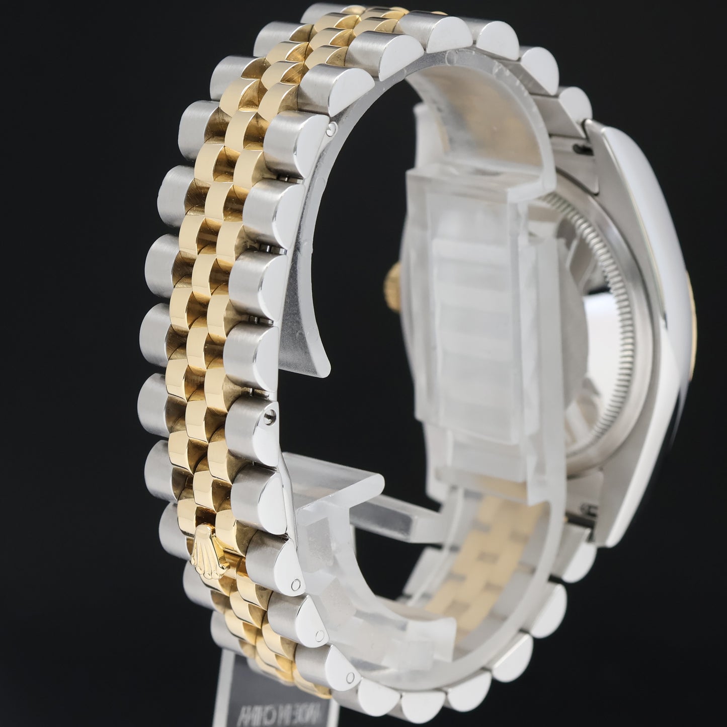 2014 MINT Rolex DateJust Jubilee Two Tone Gold Champagne Roman 36mm 116233 Watch