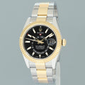 2020 NEW PAPERS Rolex Sky-Dweller 326933 Black Two Tone Gold Steel 42mm Watch Box