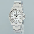 2005 PAPERS MINT Rolex 16570 Explorer II White 40mm No Holes Polar GMT Watch Box