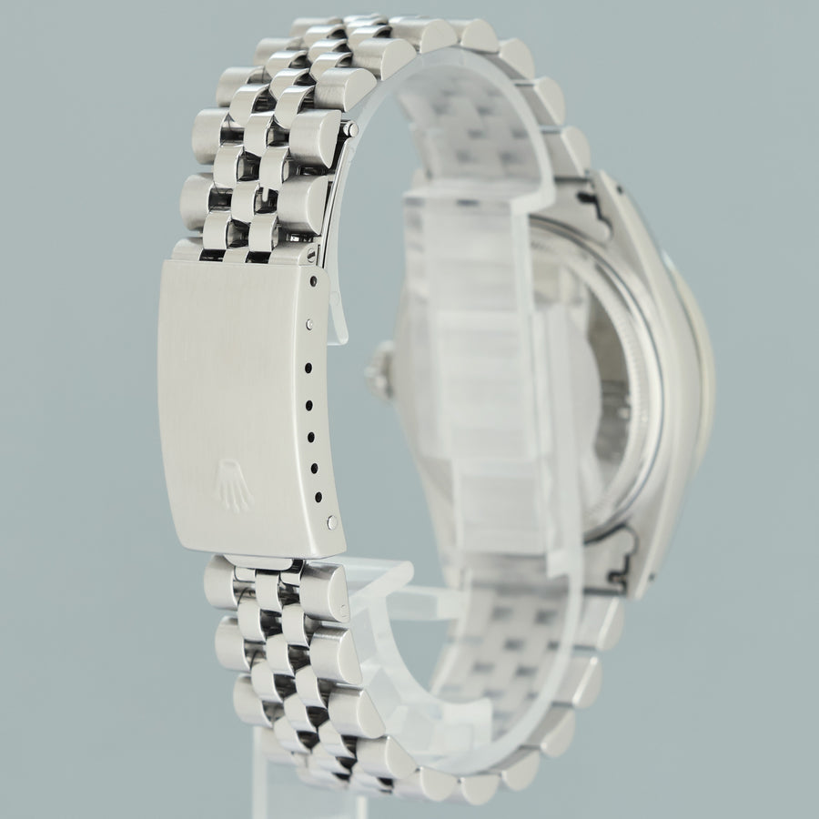 MINT DIAMOND Bezel Rolex DateJust 36mm Mother of Pearl 16014 Steel Jubilee Watch Box