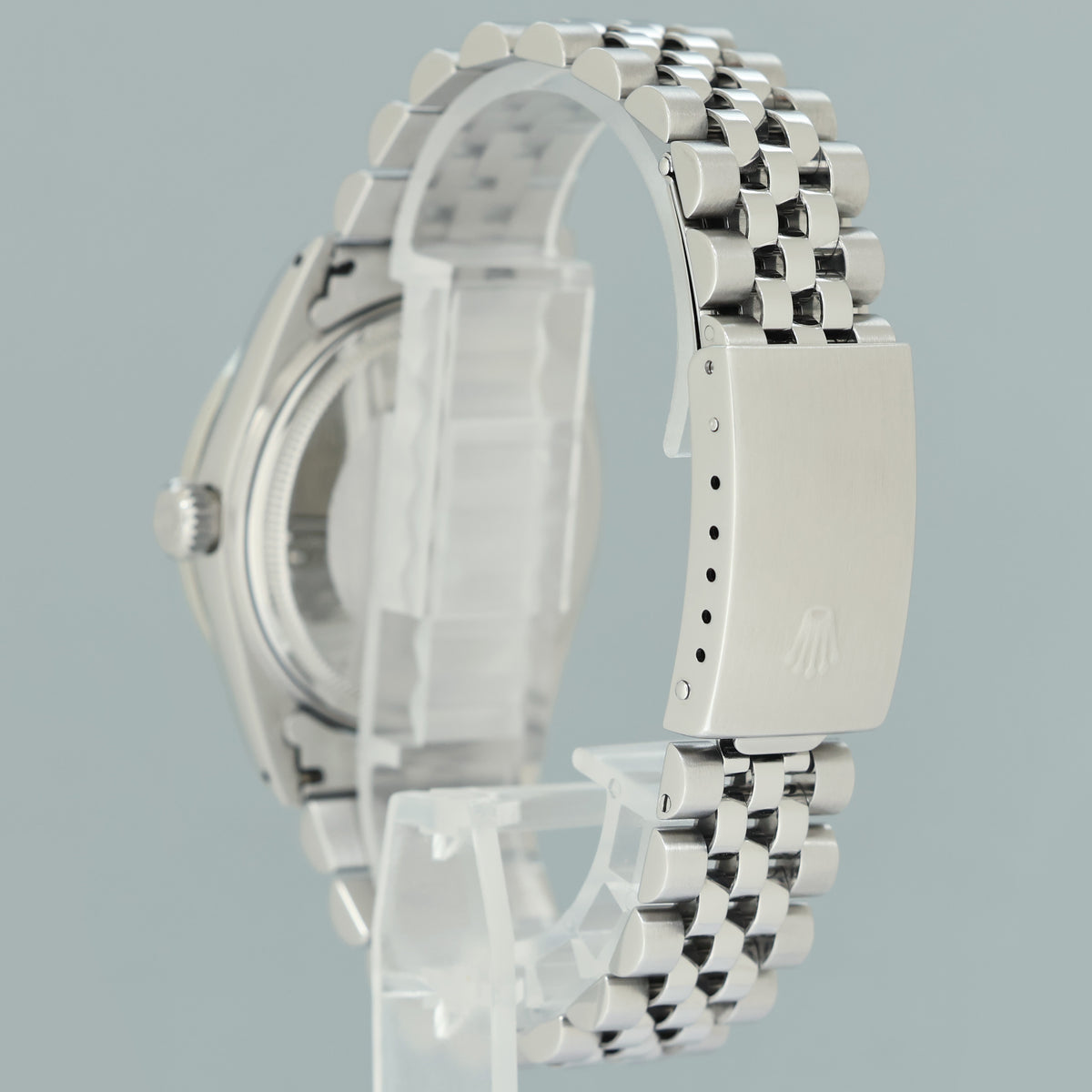 MINT DIAMOND Bezel Rolex DateJust 36mm Mother of Pearl 16014 Steel Jubilee Watch Box
