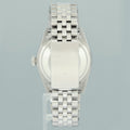 MINT DIAMOND Bezel Rolex DateJust 36mm Mother of Pearl 16014 Steel Jubilee Watch Box