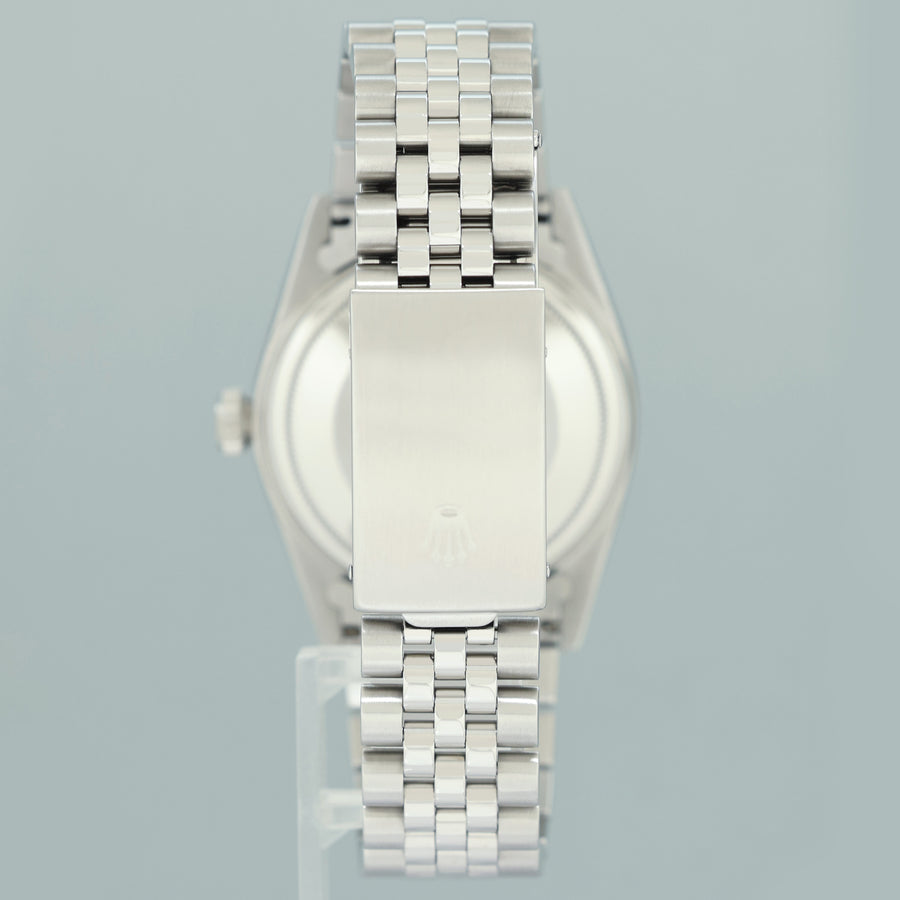 MINT DIAMOND Bezel Rolex DateJust 36mm Mother of Pearl 16014 Steel Jubilee Watch Box