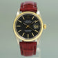 Rolex DateJust Black Stick 1601 Two-Tone Gold 36mm Leather Watch Box