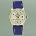 Rolex Day-Date President Pie Pan Silver Stick 36mm 1803 White Gold Leather Watch Box