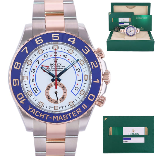 MINT PAPERS Rolex Yacht-Master II 116681 Steel Everose Gold 44mm Watch Box