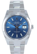 2024 MINT Rolex DateJust 41 Steel 126300 Blue Dial Oyster 41mm Watch Box