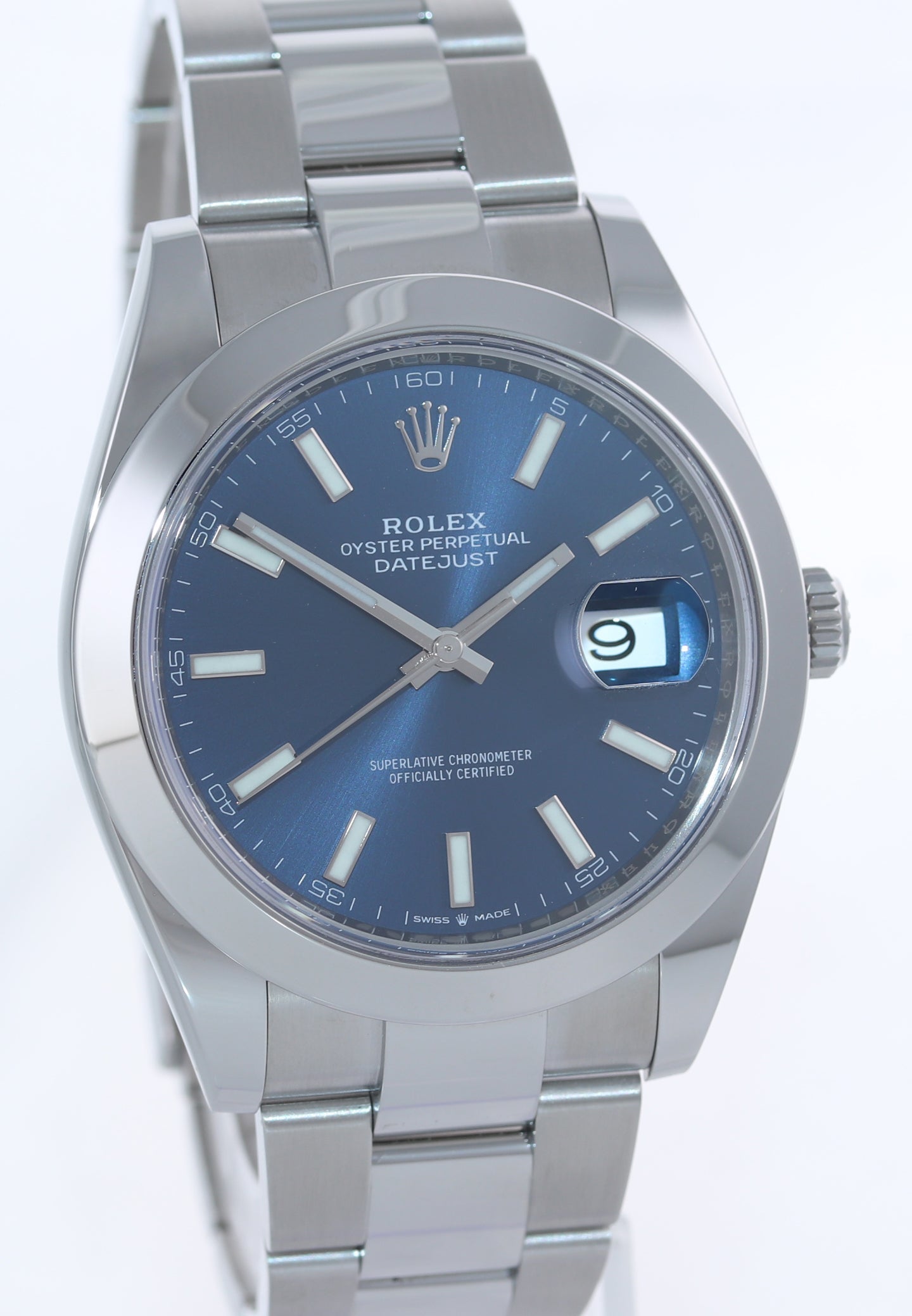 2024 MINT Rolex DateJust 41 Steel 126300 Blue Dial Oyster 41mm Watch Box