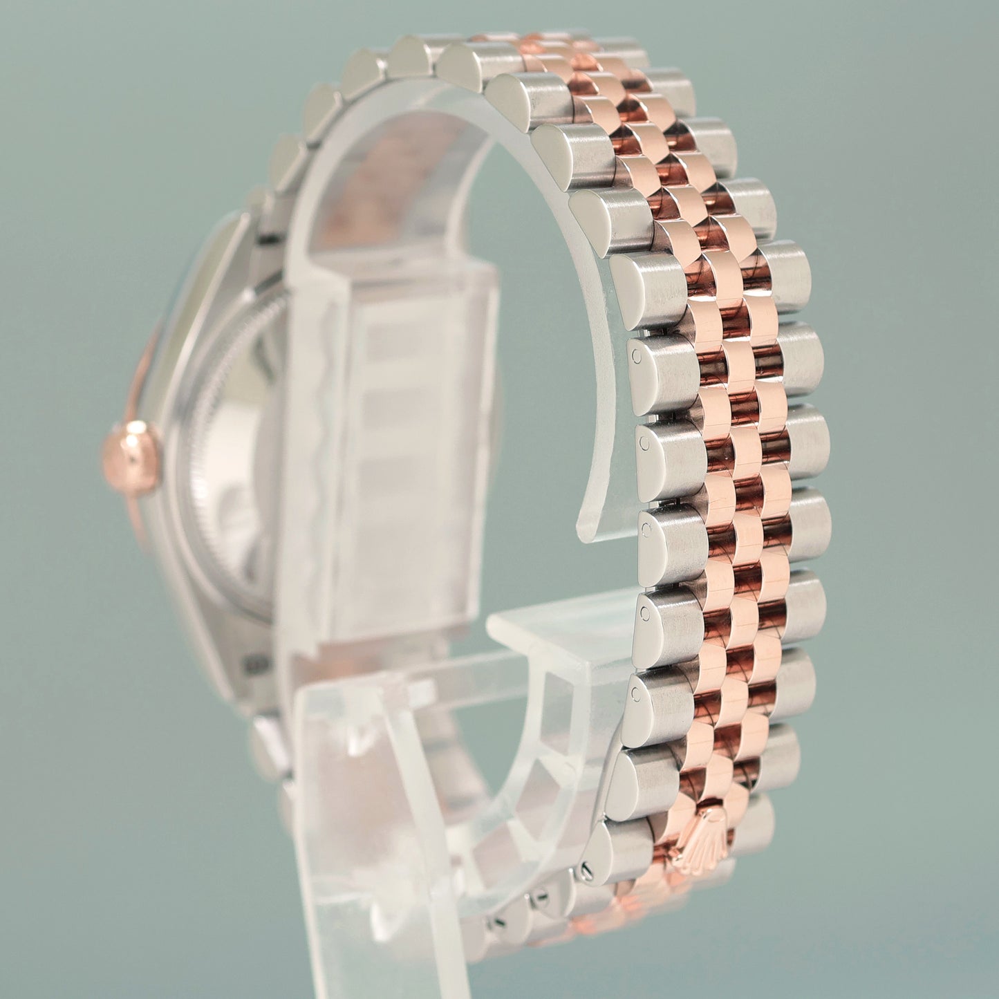 2024 NEW Rolex DateJust Rose Gold Two Tone Steel 31mm 278271 Mother of Pearl Diamond Watch