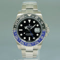 MINT Papers Rolex GMT Master II 116710 BLNR Steel Ceramic Batman Blue Watch