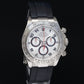 Rolex Daytona White Gold 116519 Silver Red Racing Rubber Chronograph Watch Box