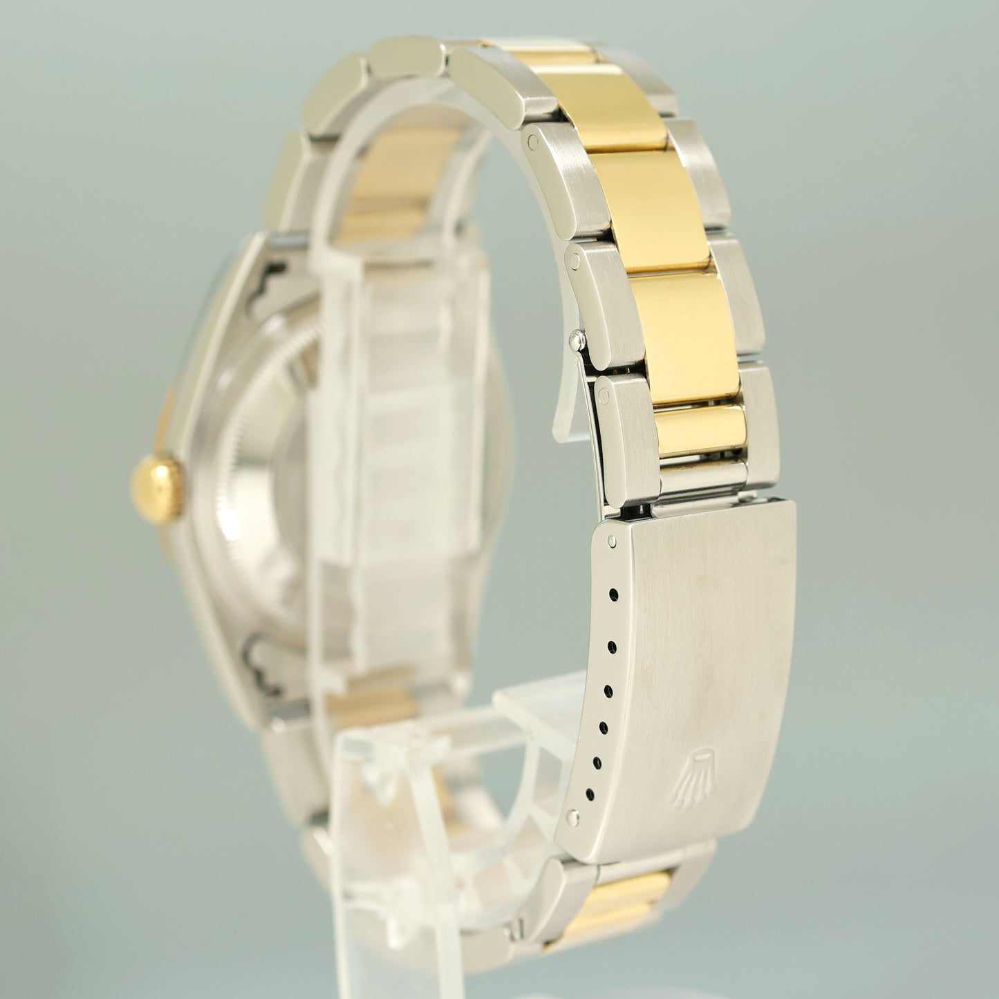 MINT Rolex DateJust 16233 Two-Tone Yellow Gold Rhodium Roman 36mm Watch Box