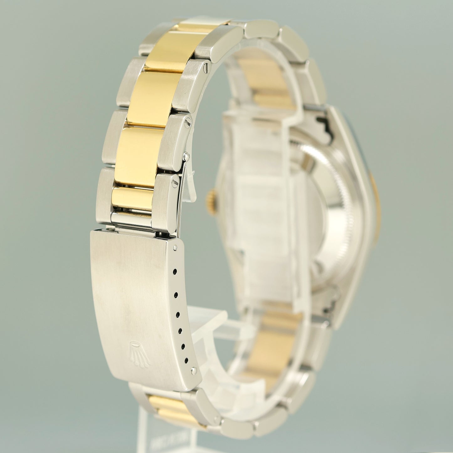 MINT Rolex DateJust 16233 Two-Tone Yellow Gold Rhodium Roman 36mm Watch Box