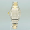 MINT Rolex Submariner 16613 Two Tone Yellow Gold Silver Serti Diamond Watch Box