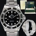 MINT Rolex Submariner No-Date 2 Line Dial 14060 Steel Black 40mm Watch Box