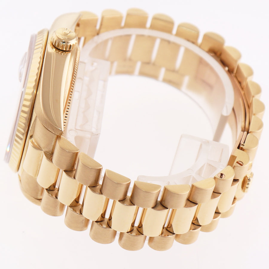 MINT Rolex President Day Date Champagne 18038 Quick Set Yellow Gold Watch Box