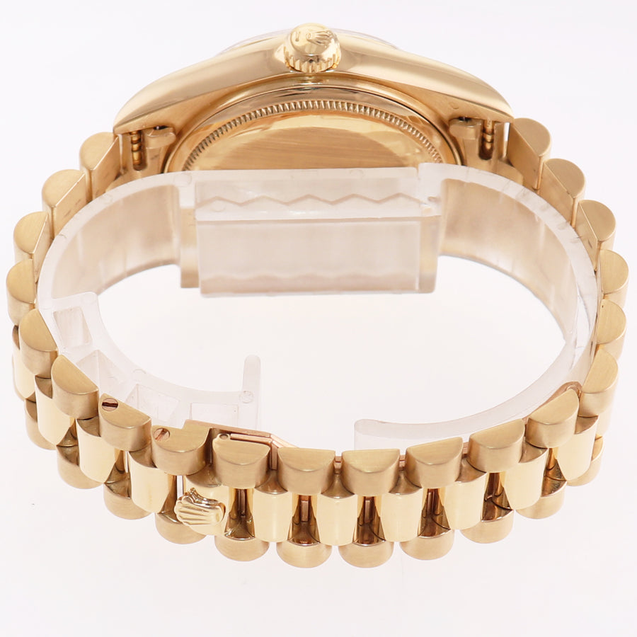 MINT Rolex President Day Date Champagne 18038 Quick Set Yellow Gold Watch Box