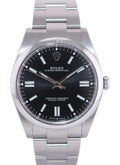 2021 NEW PAPERS Rolex 124300 Oyster Perpetual Steel 41mm Black Watch Box