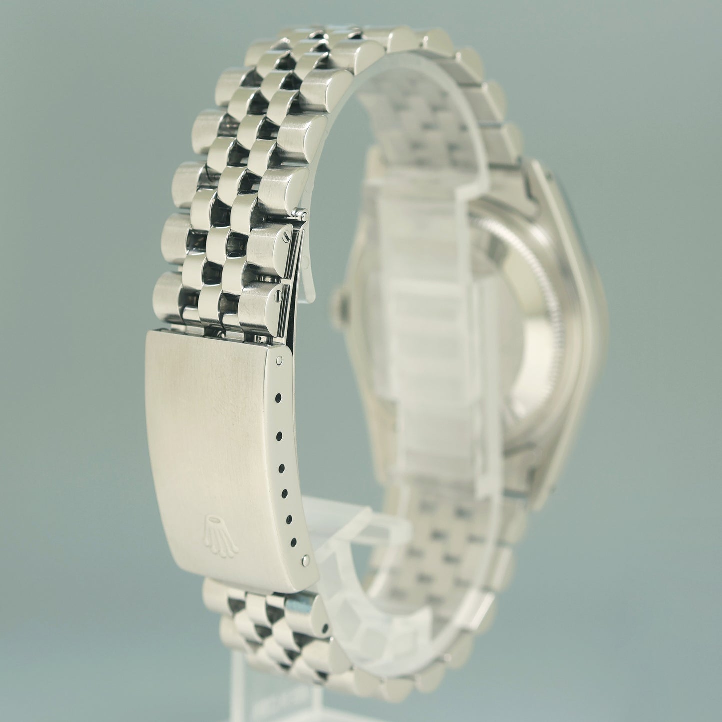 MINT Rolex DateJust 16234 Blue Roman Jubilee White Gold Fluted Watch Box