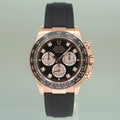 2026 MINT Rolex 126515LN Daytona Rose Gold Ceramic Oysterflex Diamond Watch Box