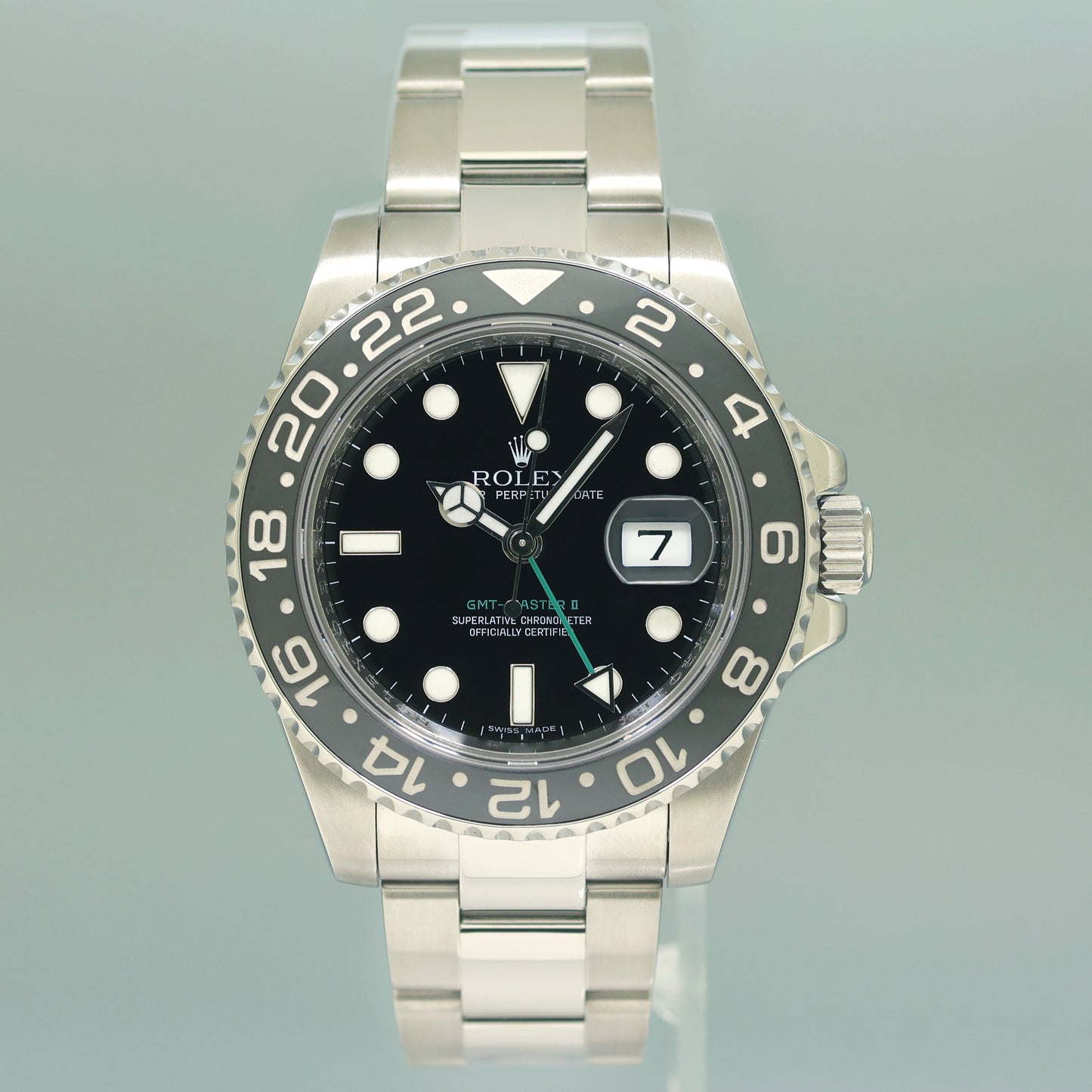 2023 Rolex Service PAPERS 116710LN GMT Master II Steel Ceramic Black 40mm Watch Box