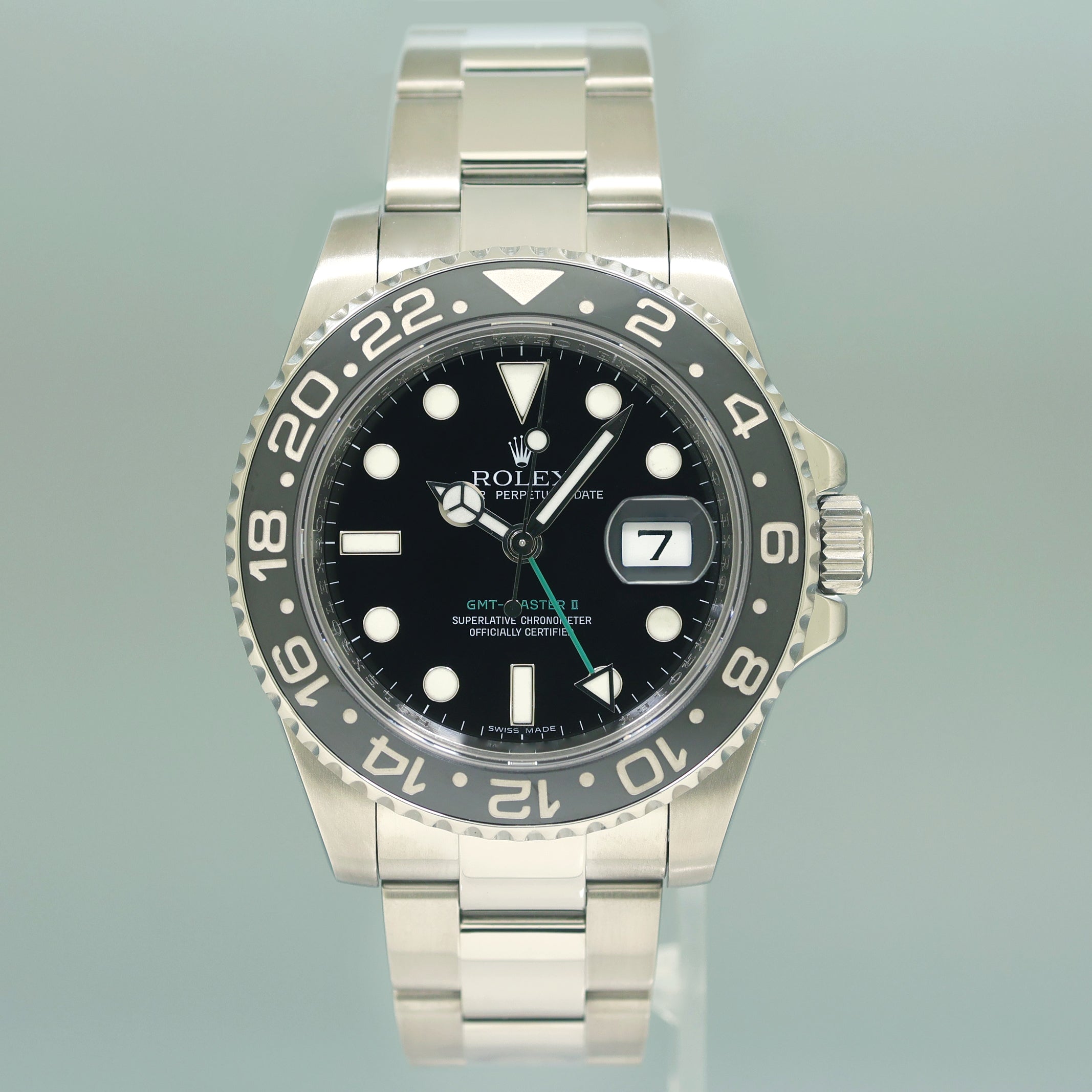 2023 Rolex Service PAPERS 116710LN GMT Master II Steel Ceramic Black 40mm Watch Box
