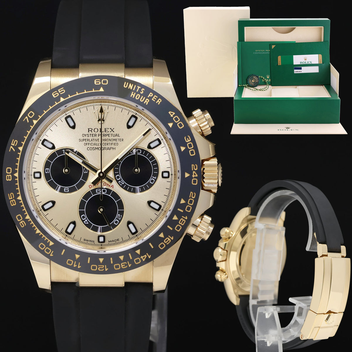 2018 MINT PAPERS Rolex Daytona 116518LN Yellow Gold Pikachu Ceramic Watch Box