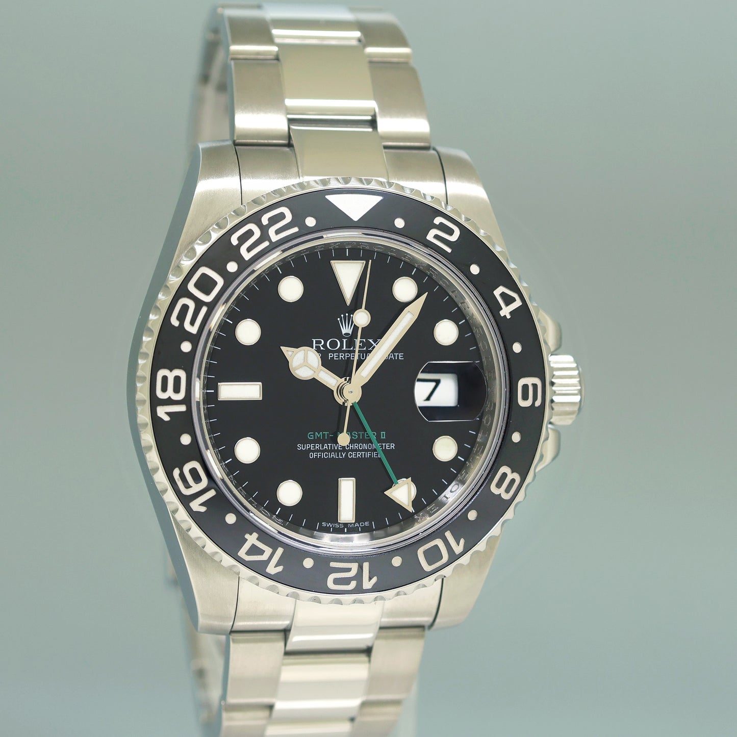 2023 Rolex Service PAPERS 116710LN GMT Master II Steel Ceramic Black 40mm Watch Box