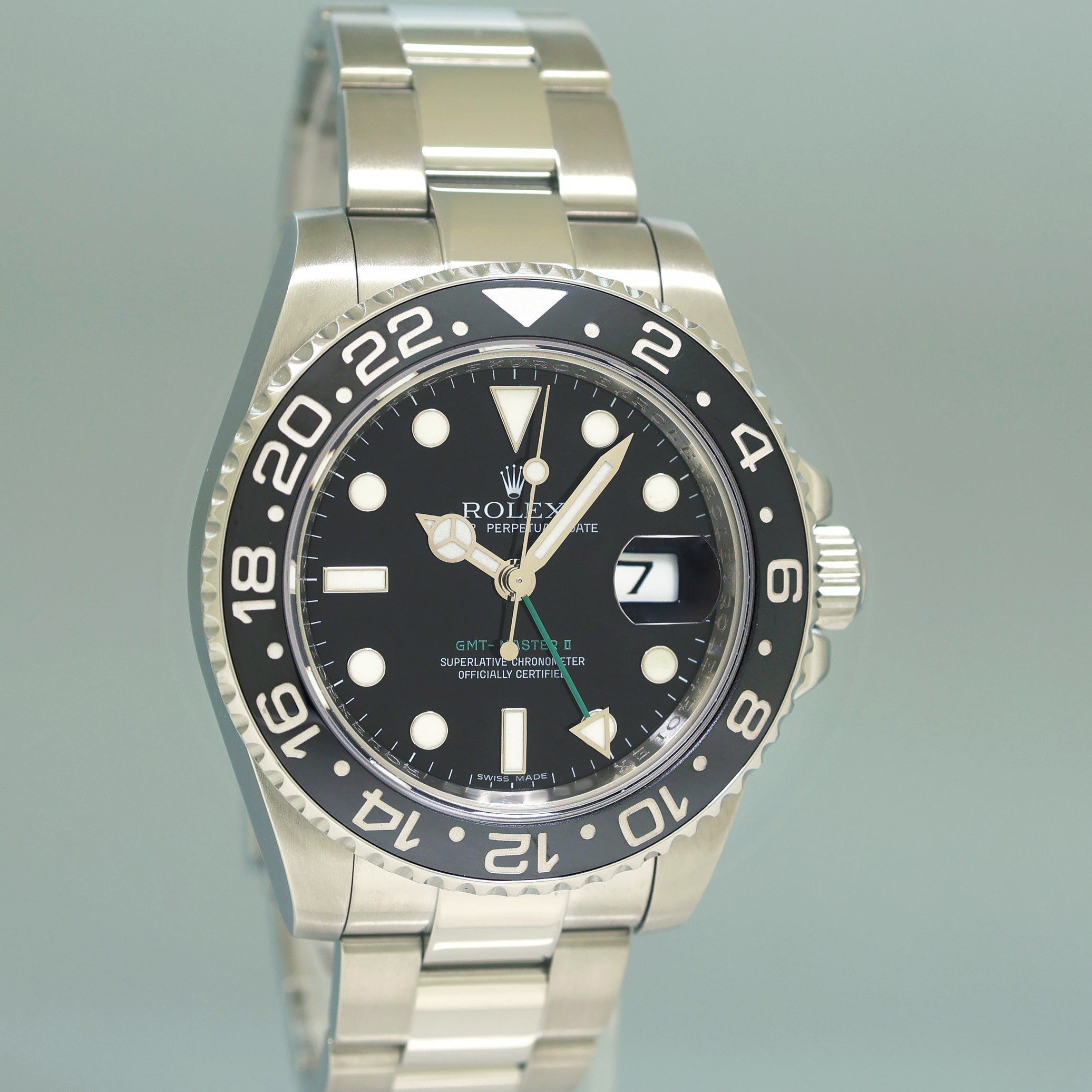 2023 Rolex Service PAPERS 116710LN GMT Master II Steel Ceramic Black 40mm Watch Box