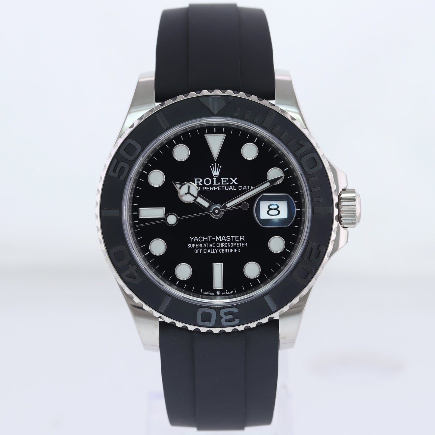 MINT 2019 PAPERS Rolex Yacht-Master 226659 White Gold 42mm Oysterflex Watch